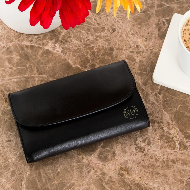 Personalized Letter Embroidered Women's Wallet