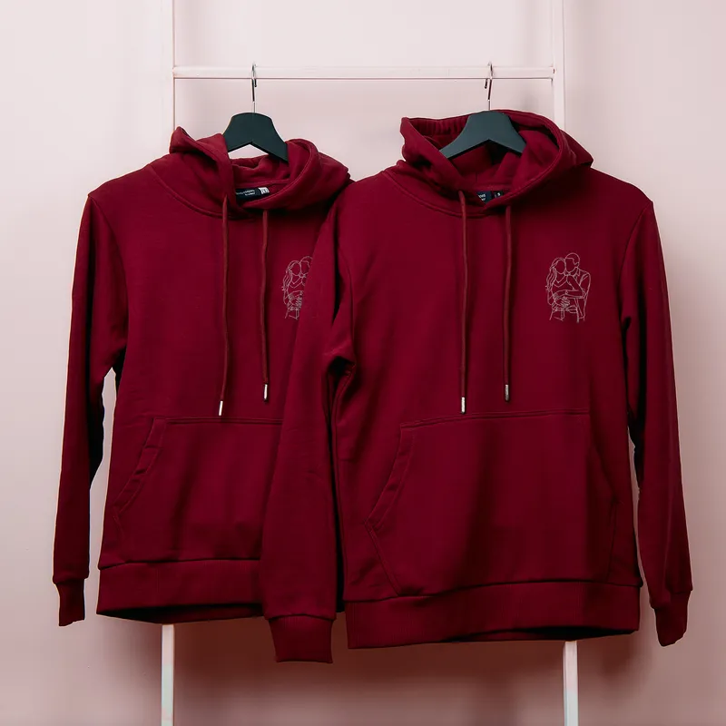 Personalised Line Art Couple Sweatshirt Set