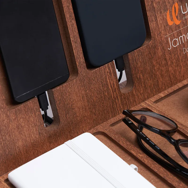 Personalized Logo and Name Printed Corporate Desk Organizer