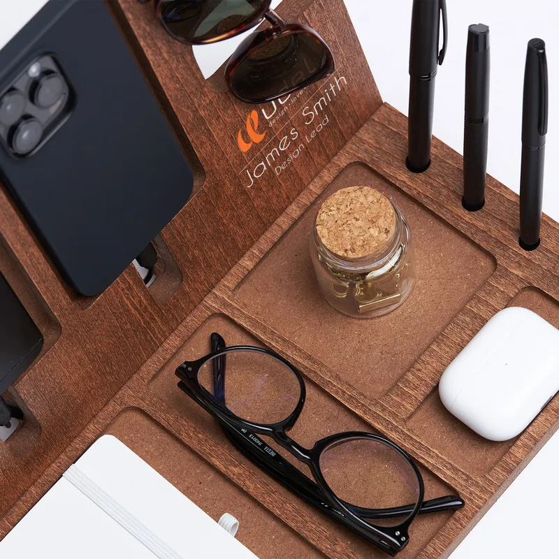 Personalized Logo and Name Printed Corporate Desk Organizer