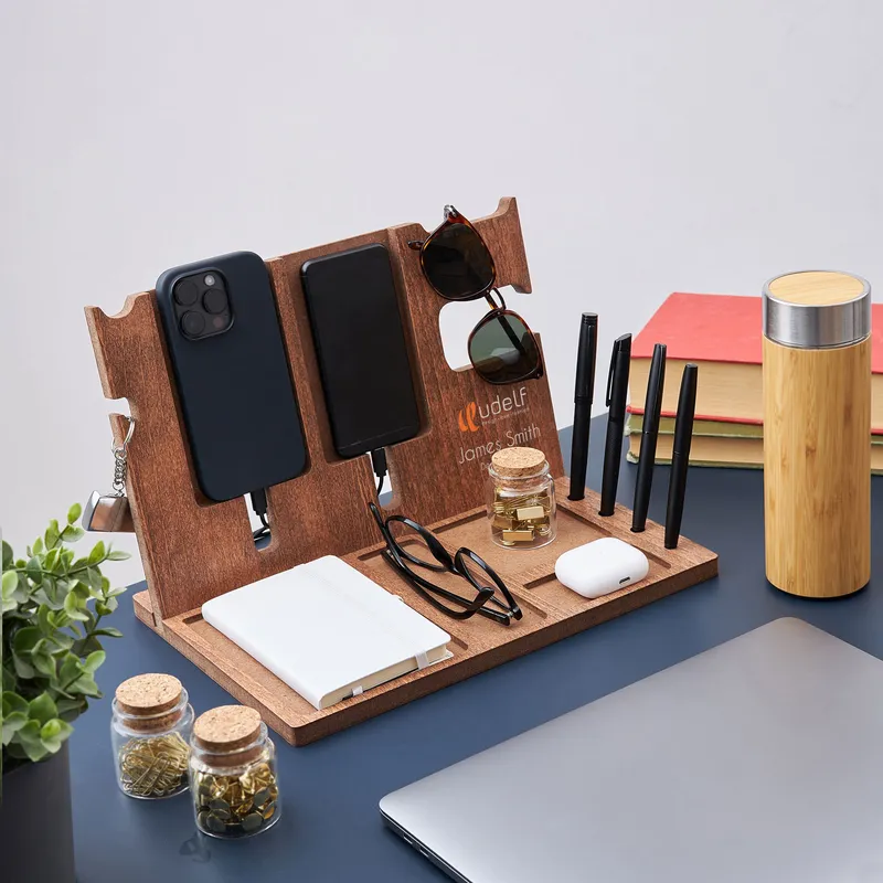 Personalized Logo and Name Printed Corporate Desk Organizer