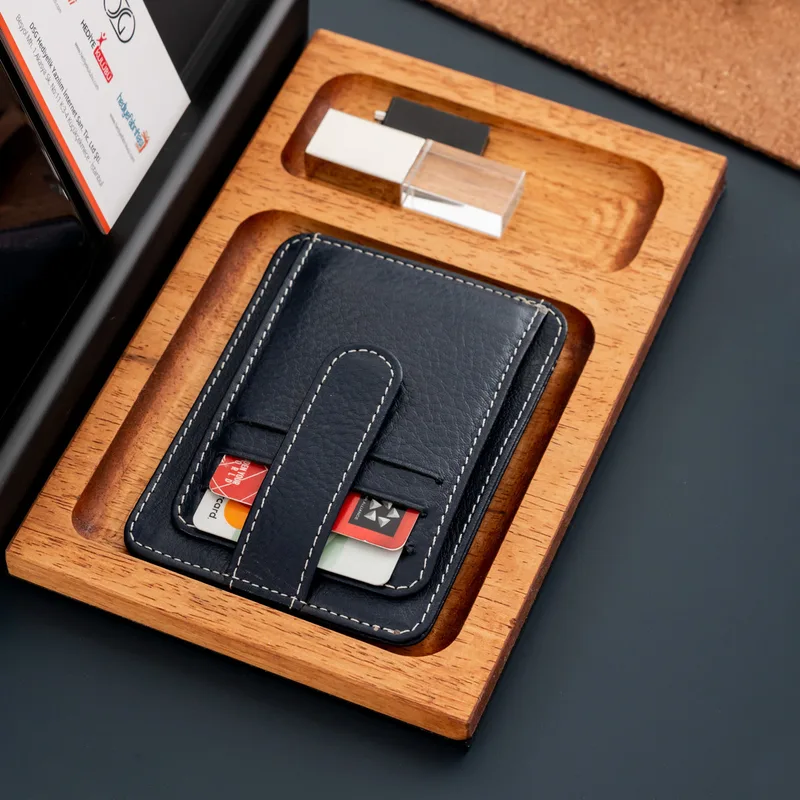 Personalised Desk Organiser with Name and Logo for Professionals