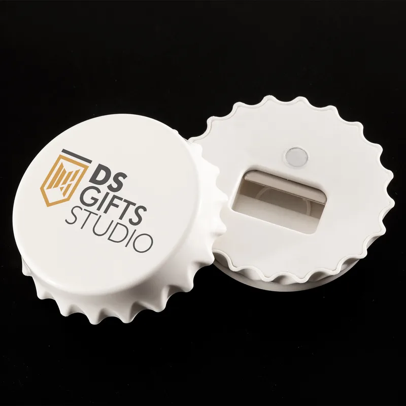 Personalized Logo Printed Cap Opener Magnet Set