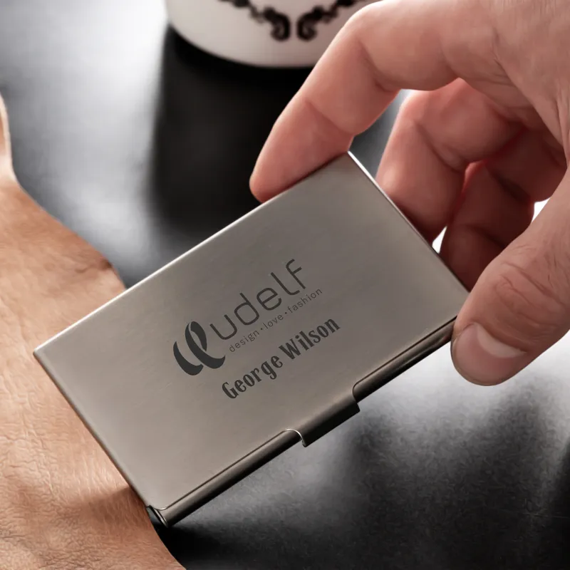 Personalized Logo Printed Metallic Cardcase