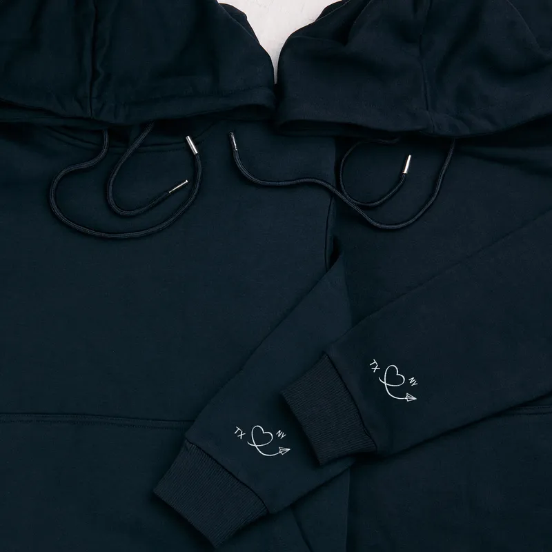 Personalized Long-Distance Love Matching Sweatshirt Set