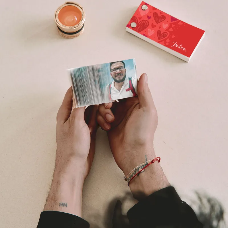 Personalized Love Flipbook Keepsake Gift for Valentine's Day - Horizontal