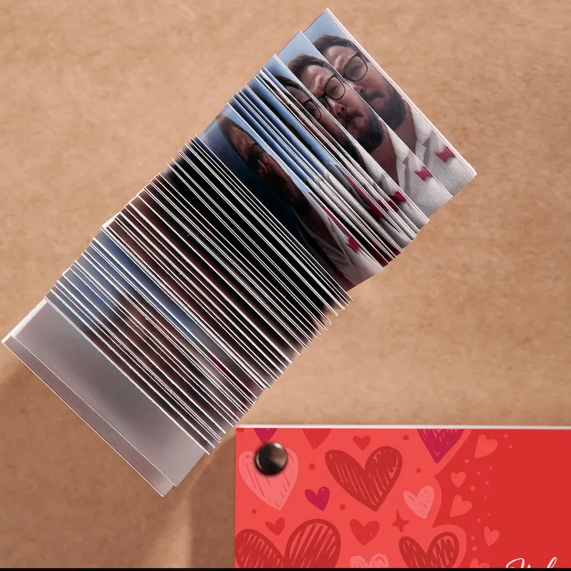 Personalized Love Flipbook Keepsake Gift for Valentine's Day - Horizontal