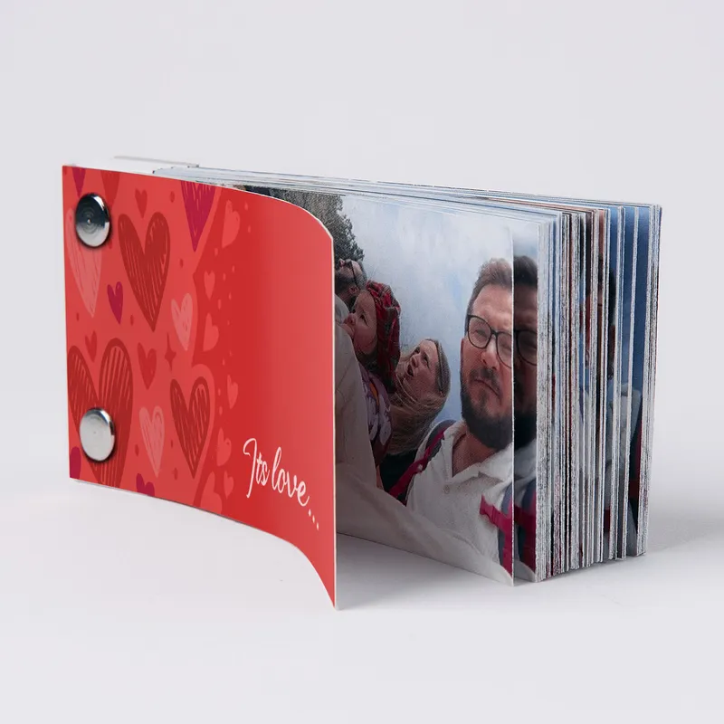 Personalized Love Flipbook Keepsake Gift for Valentine's Day - Horizontal