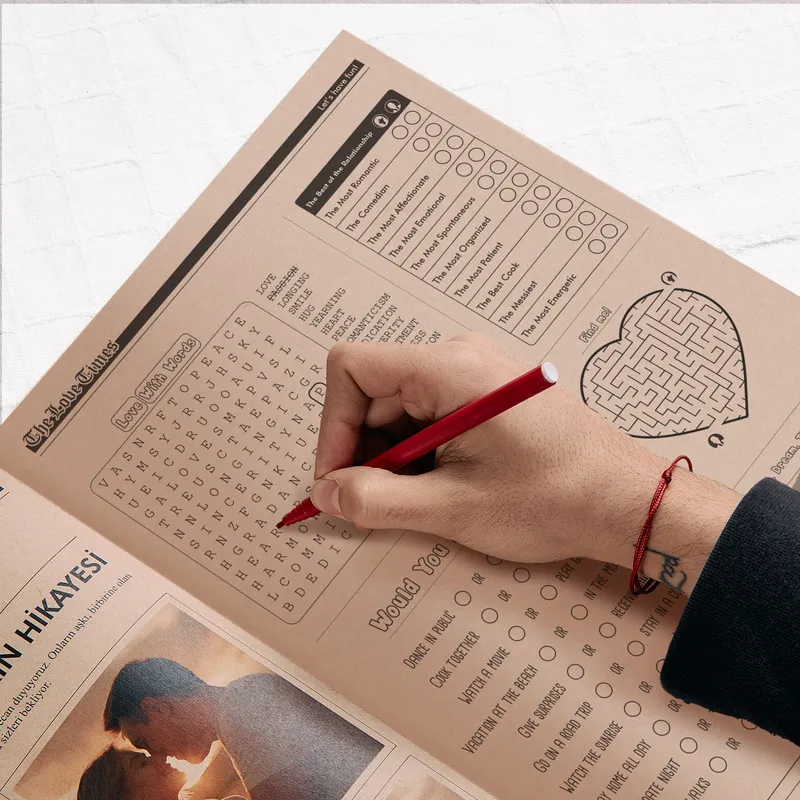 Personalized Love Newspaper Gift for Couples