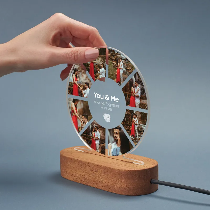 Personalized Love Photo Lamp for Couples