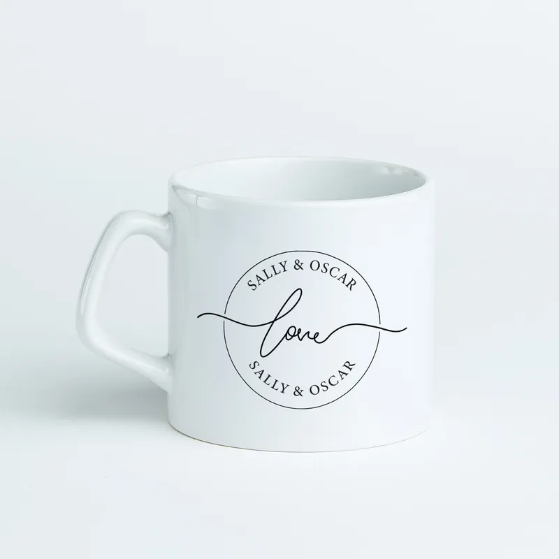 Personalized Love Series Minimal Coffee Mug