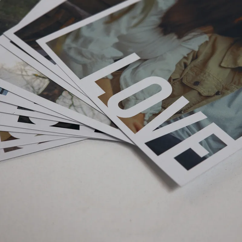 Personalised Love Themed Photo Prints 5x7 Set of 12