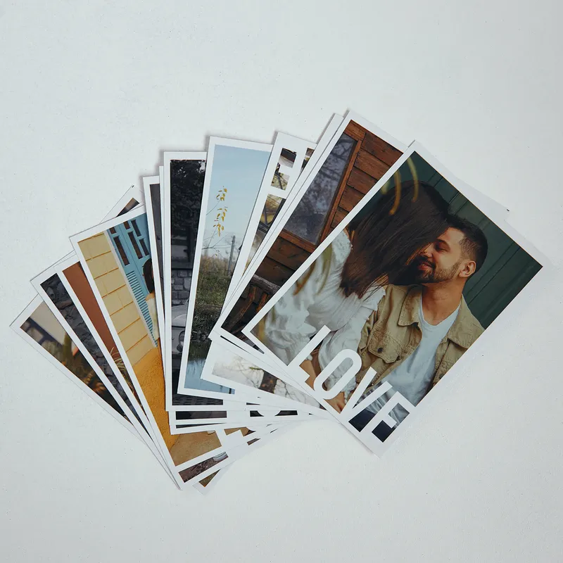 Personalised Love Themed Photo Prints 5x7 Set of 12