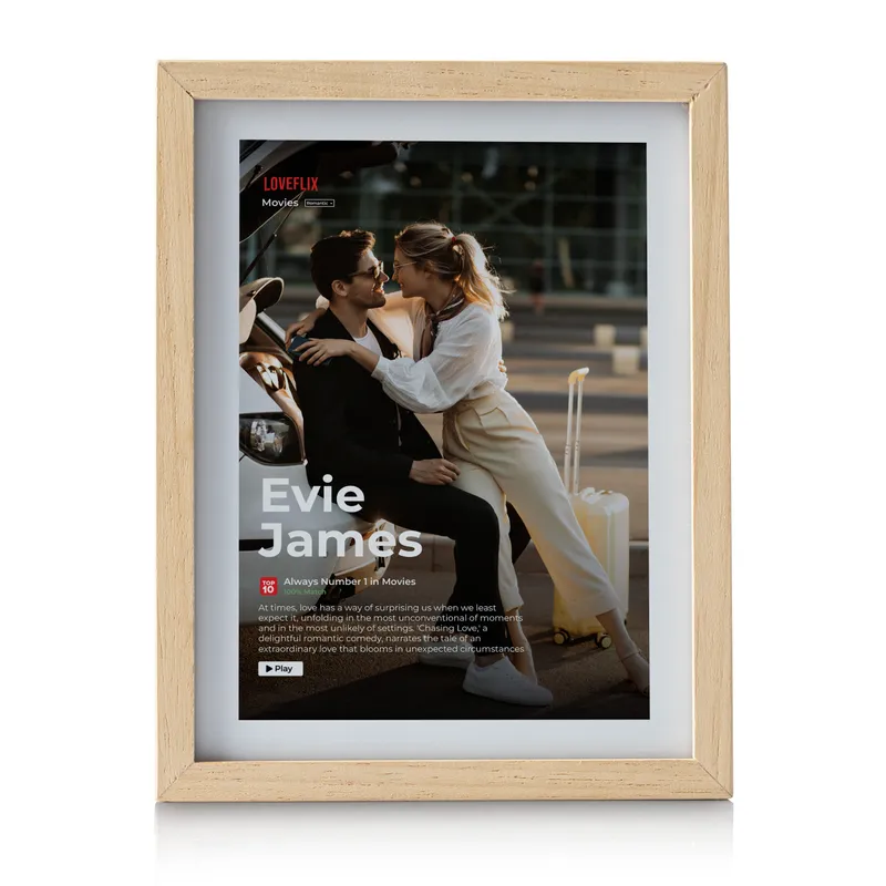 Personalized Loveflix LED Table Lamp for Romantic Home Decor