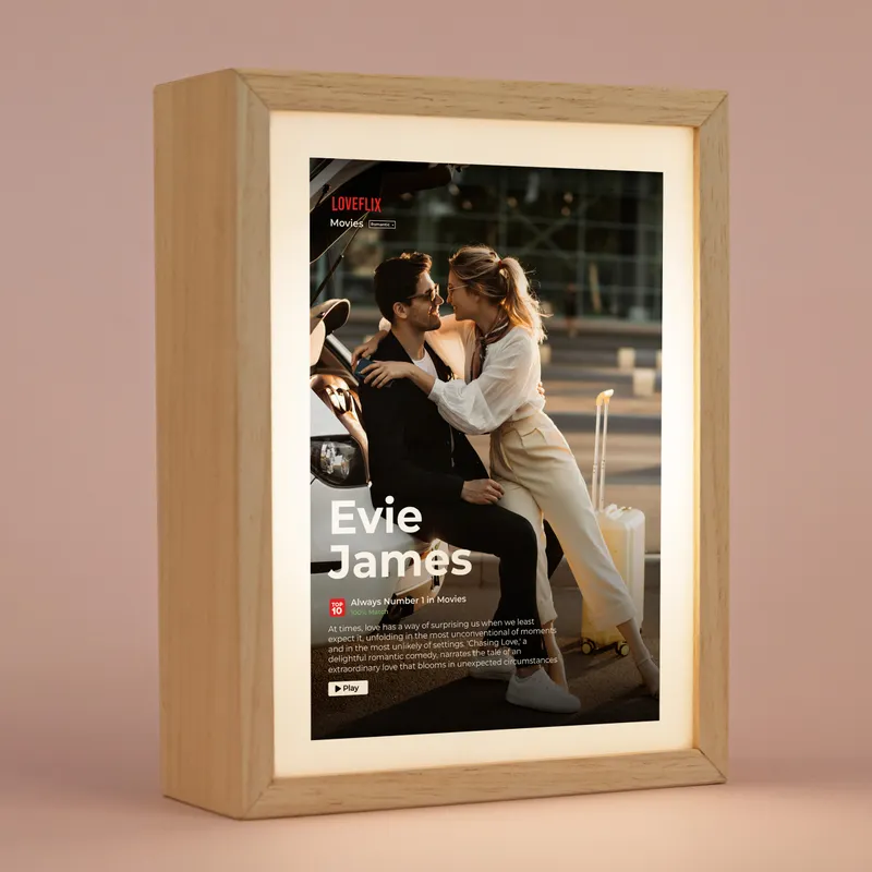 Personalized Loveflix LED Table Lamp for Romantic Home Decor