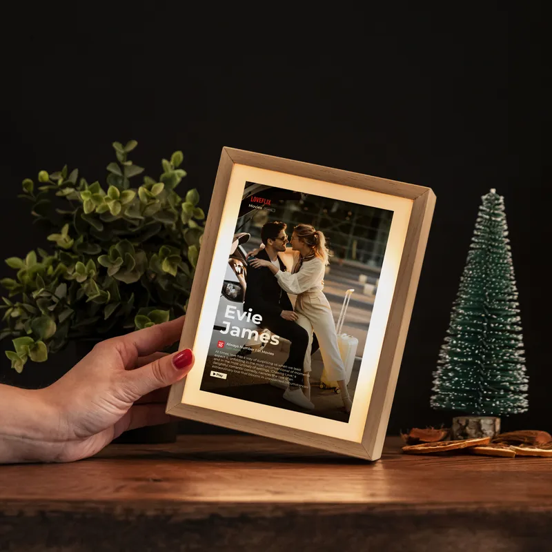 Personalized Loveflix LED Table Lamp for Romantic Home Decor