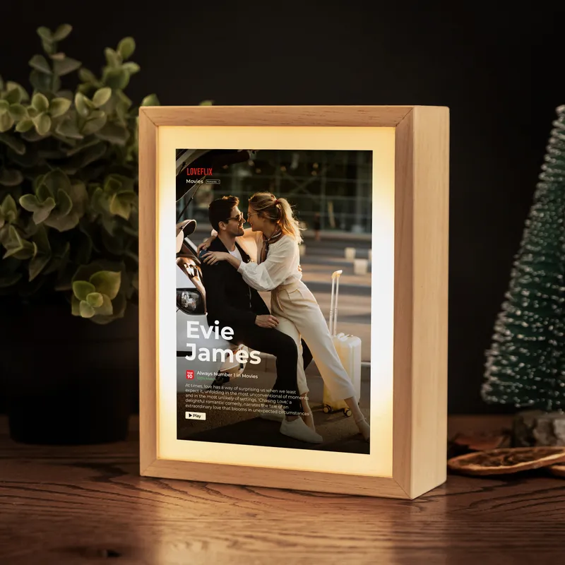 Personalized Loveflix LED Table Lamp for Romantic Home Decor