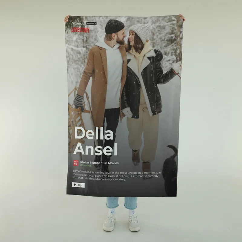 Personalized LoveStory TV Blanket for Couples