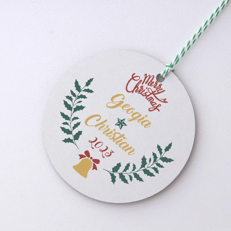 Personalized MDF Christmas Tree Decoration