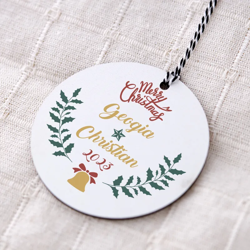 Personalized MDF Christmas Tree Decoration