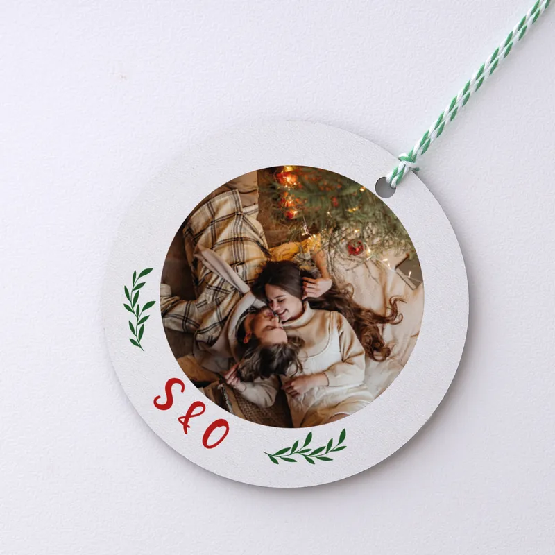 Personalized MDF Tree Ornament Photo Printed