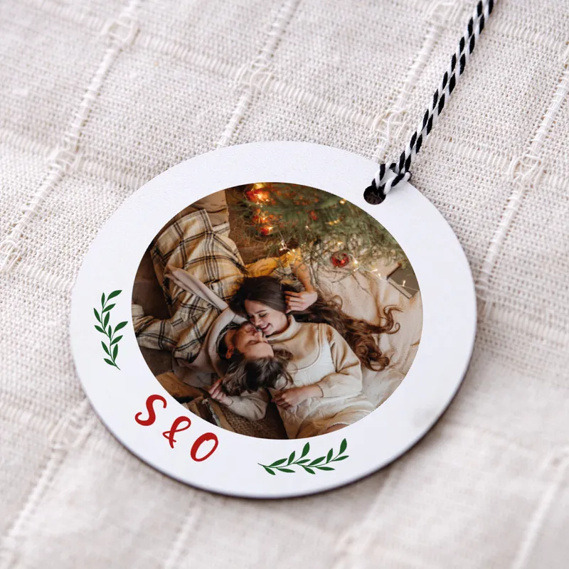 Personalized MDF Tree Ornament Photo Printed