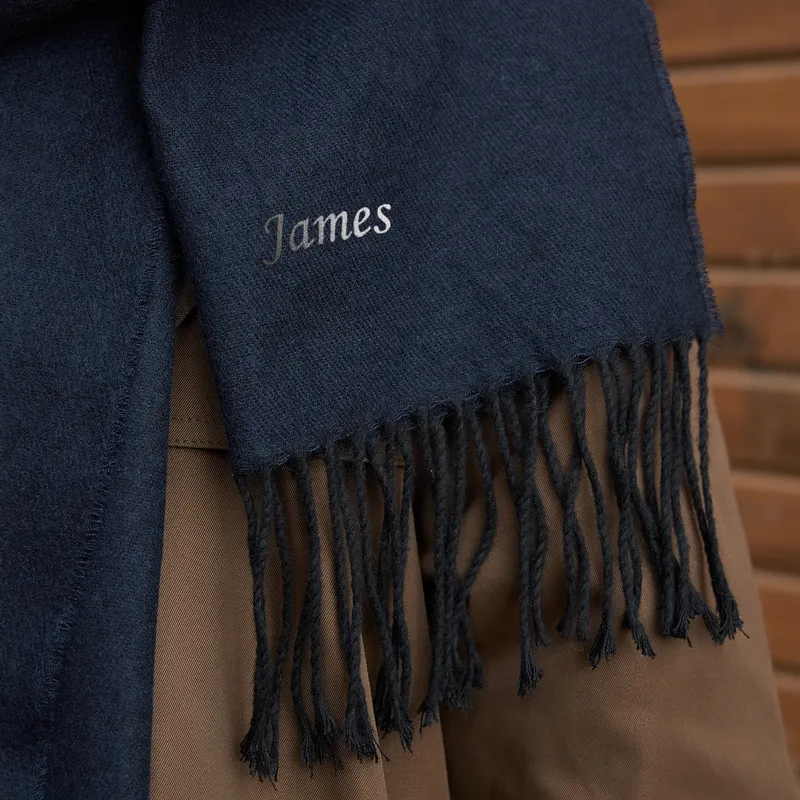 Personalized Men's Scarf with Name