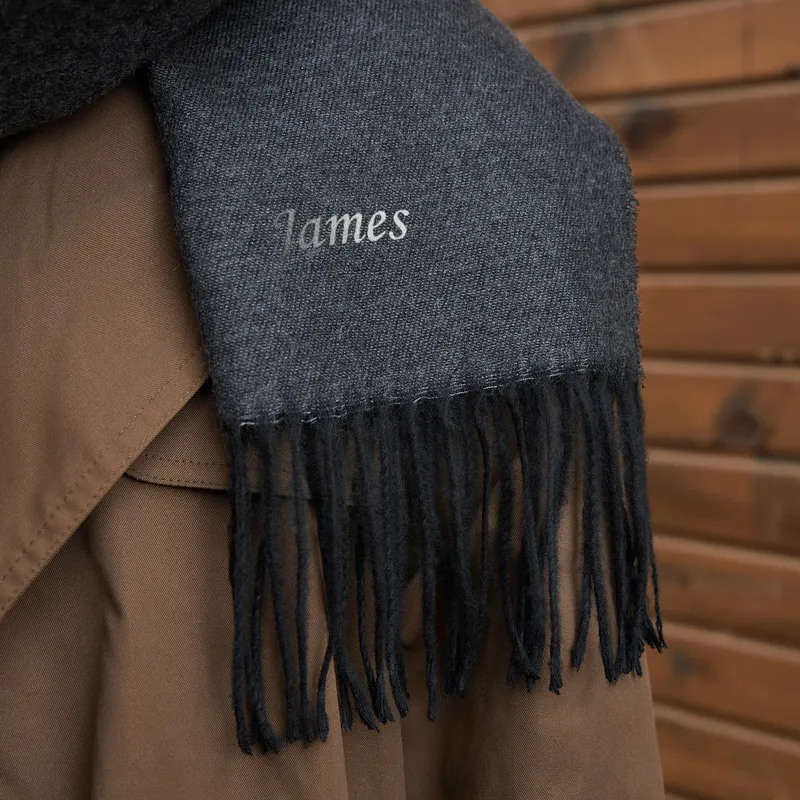 Personalized Men's Scarf with Name