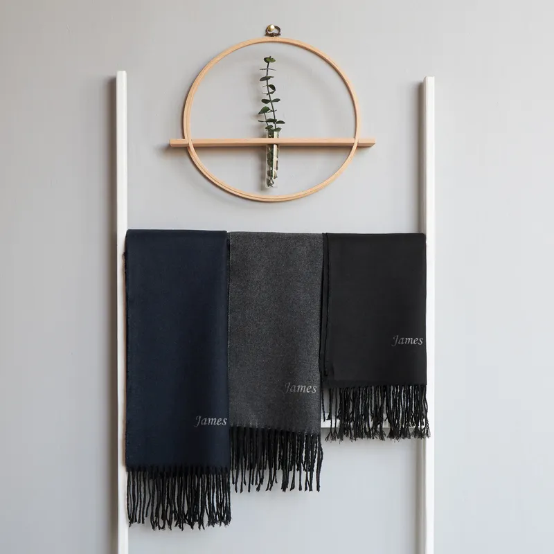 Personalized Men's Scarf with Name