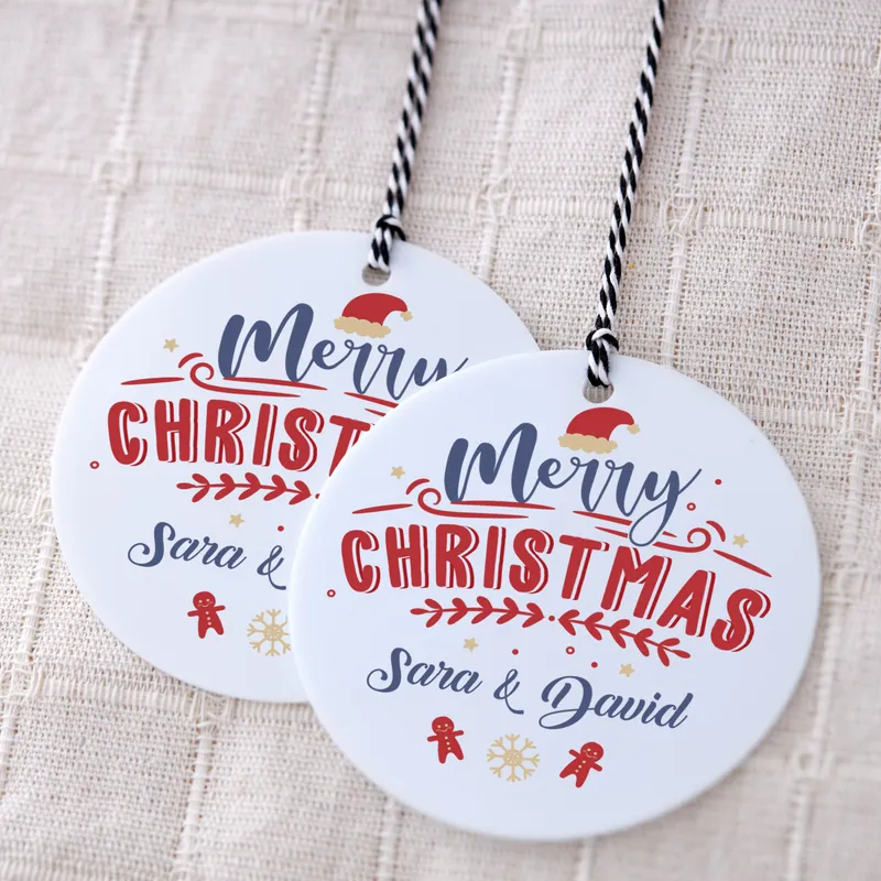 Personalised Couples Christmas Tree Ornament