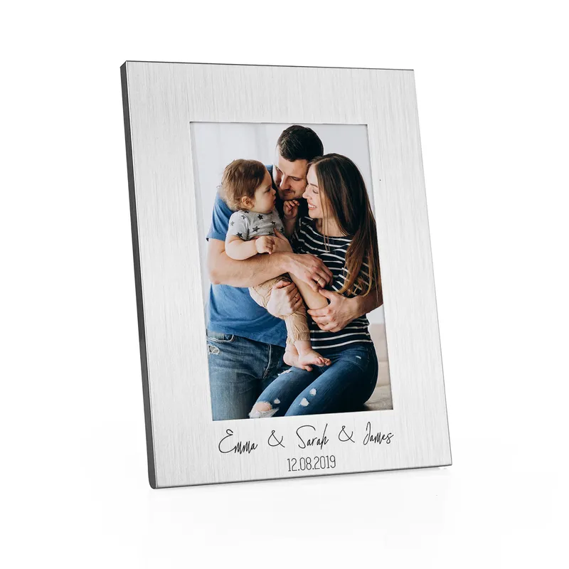 Personalized Metallic Frame Gift for the Family