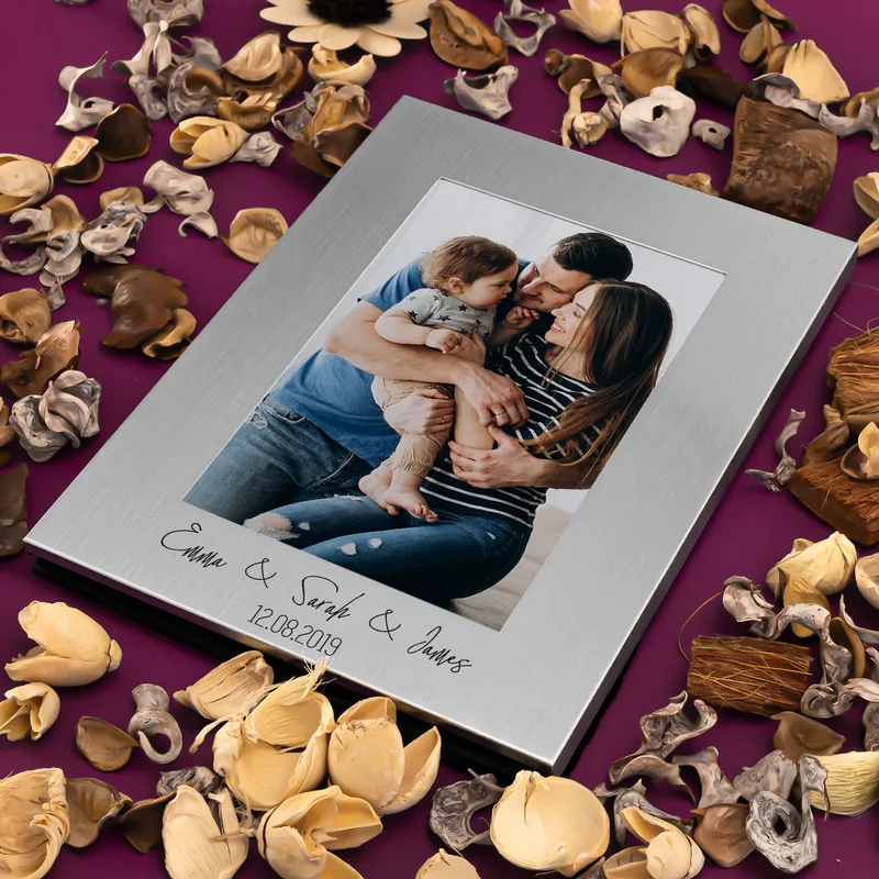 Personalized Metallic Frame Gift for the Family