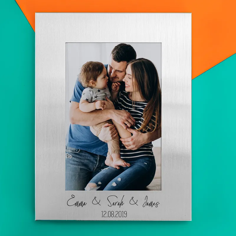 Personalized Metallic Frame Gift for the Family