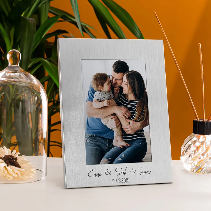 Personalized Metallic Frame Gift for the Family