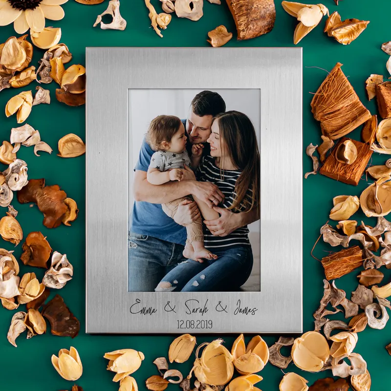 Personalized Metallic Frame Gift for the Family