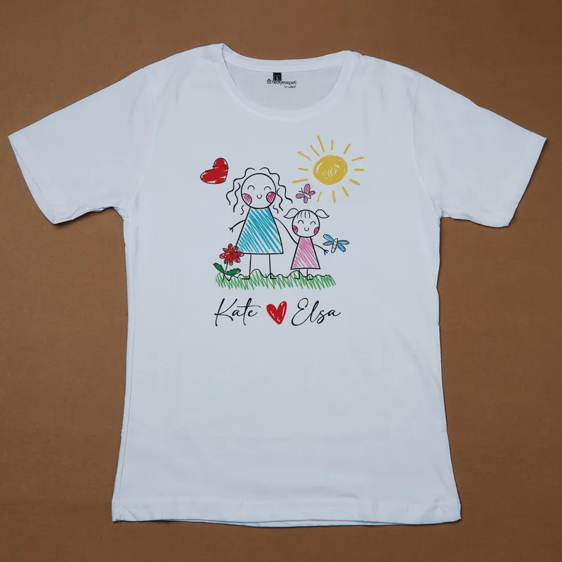 Personalized Mom T-Shirt and Baby Bodysuit Combo