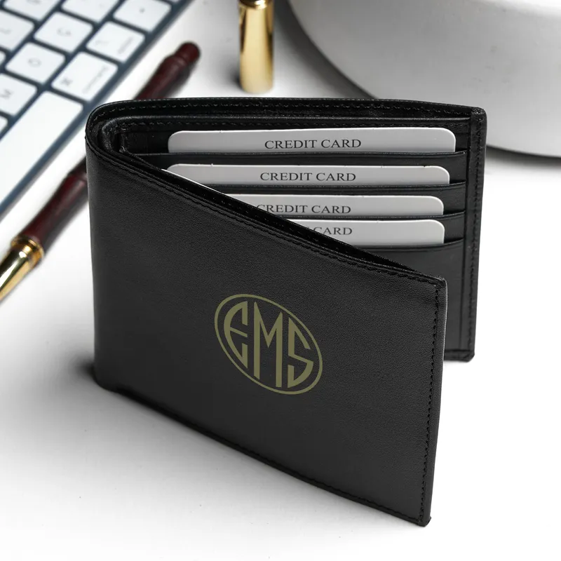 Personalized Monogram Design Real Leather Wallet