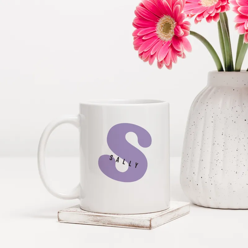 Personalized Monogram Letter Name Mug Gift