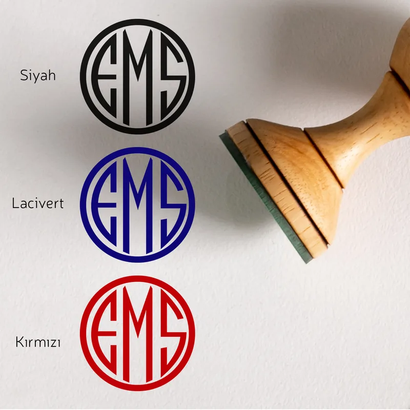 Personalized Monogram Logo Design Book Stamp Set