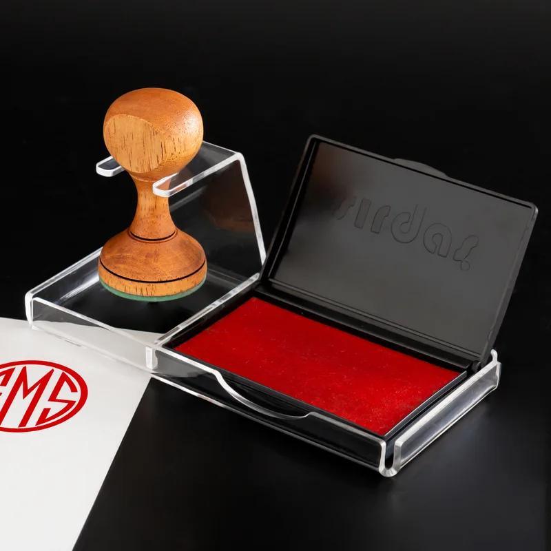 Personalized Monogram Logo Design Book Stamp Set