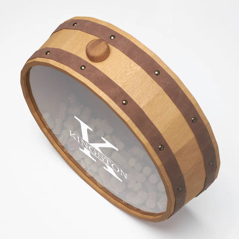 Personalized Monogram Name Wine Cork Collection Box