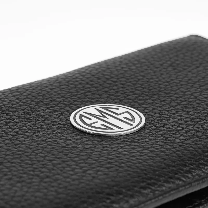 Personalized Monogram Silver Accent Leather Wallet