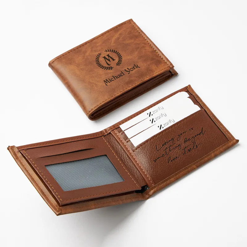 Personalised Monogram Wallet Pen and Keychain Gift Set