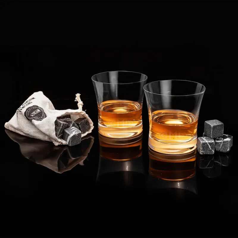 Personalised Monogram Wooden Whiskey Glass Set