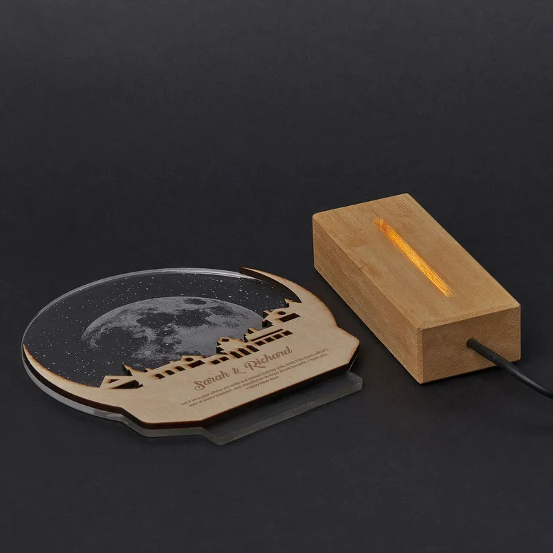 Personalized Moonlight Night Lamp Keepsake Gift