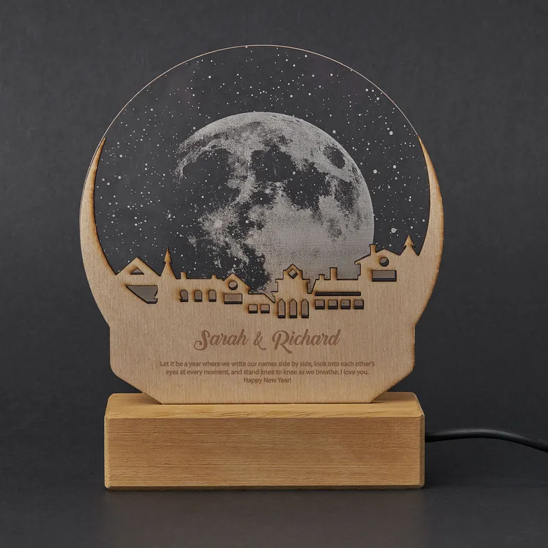 Personalized Moonlight Night Lamp Keepsake Gift