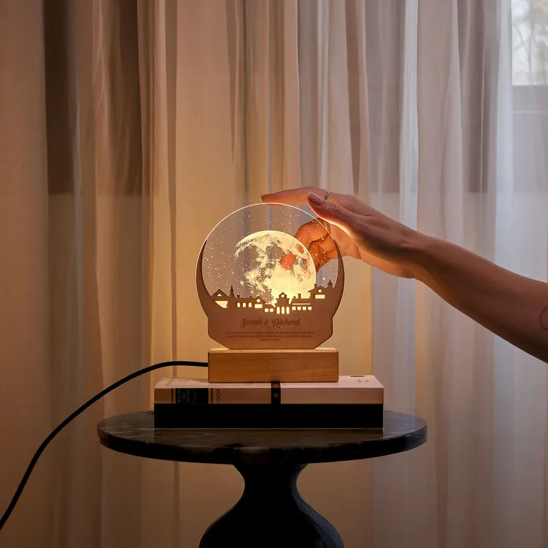 Personalized Moonlight Night Lamp Keepsake Gift