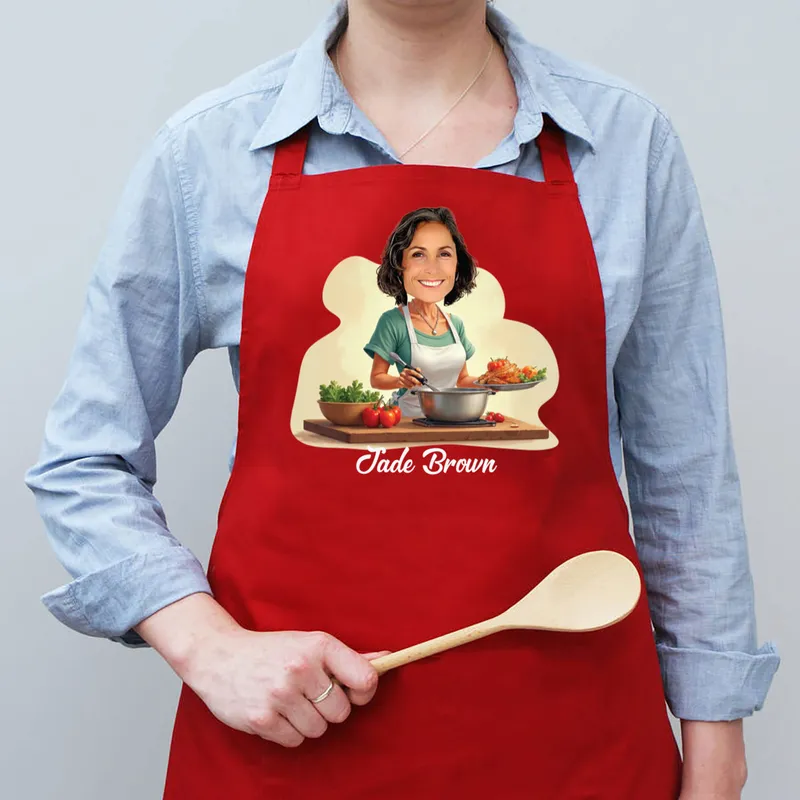 Personalized Mother's Day Cartoon Design Apron