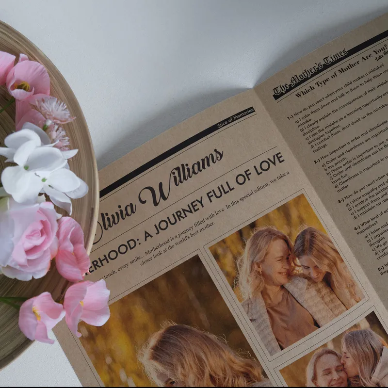 Personalised Mother's Day Newspaper Keepsake