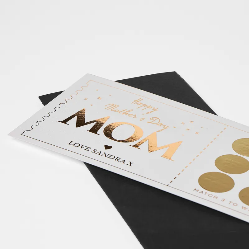 Personalised Mother's Day Scratch-Off Ticket Gift